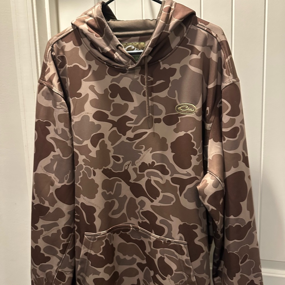 Drake Brown Camo Hoodie - XXL - Fleece Lined - Like New